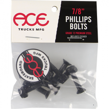 ACE 7/8" PHILLIPS HARDWARE SET BLACK