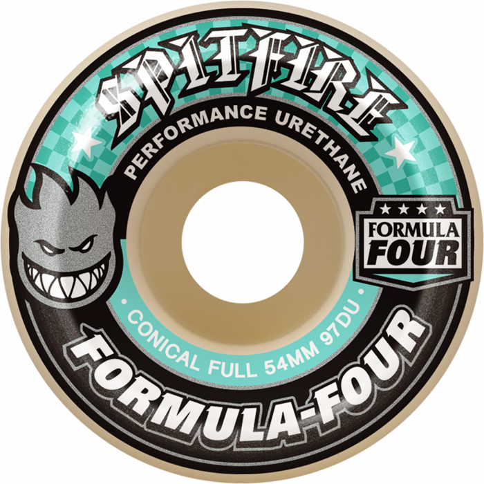SF F4 97a CONICAL FULL 56mm WHT W/TURQ