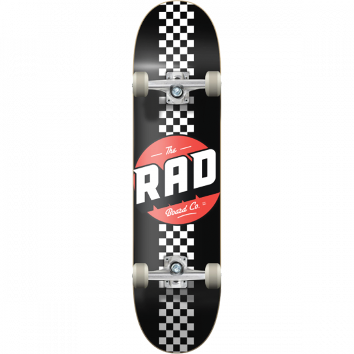 RAD CHECKER STRIPE COMPLETE-8.0 BLK/WHT