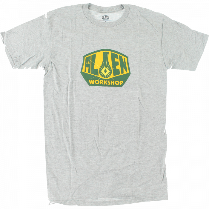Aw Og Logo Ss S-Heather Grey/Gold/Grn