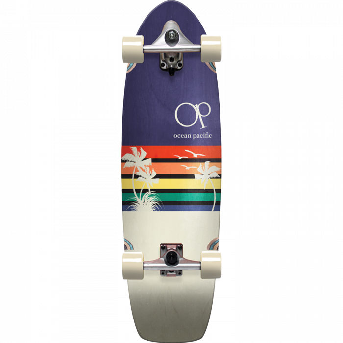 OP SUNSET SURFSKATE COMPLETE-9.75x33 NAVY/OFF-WHT