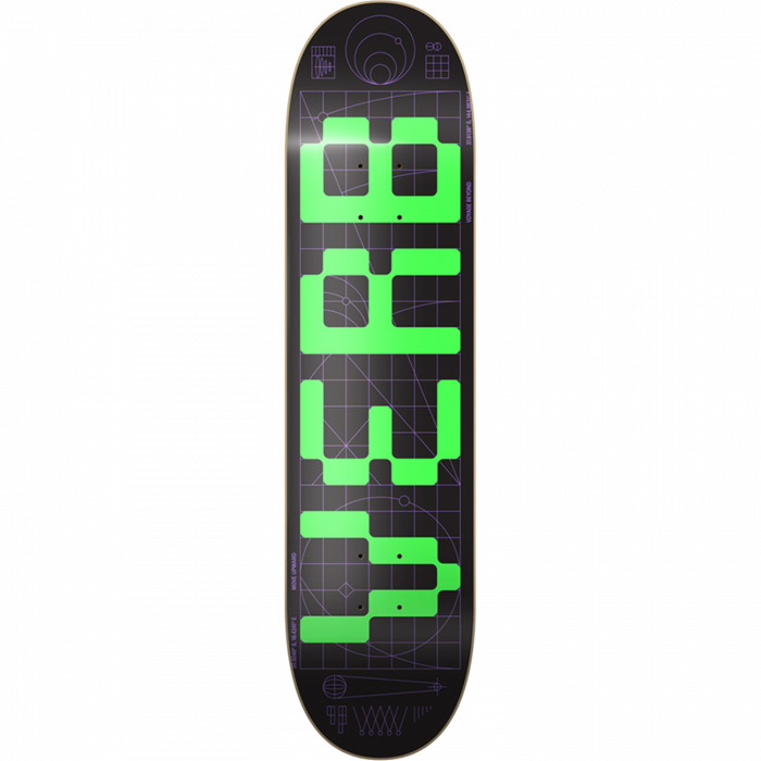 VERB INVADER DECK-7.75 BLK/GRN