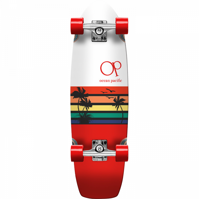 OP SUNSET CRUISER COMPLETE-8.75x30 WHT/RED