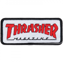 Thrasher Outlined Patch Wht/Red/Blk