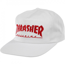 Thrasher Mag Logo Hat Adj-Wht/Red