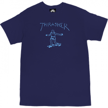 Thrasher Gonz Logo Ss Xl-Navy/Lt.Blue