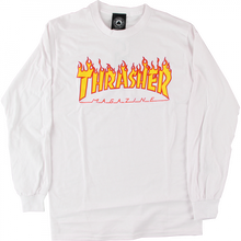 Thrasher Flames L/S Xl-White/Yel