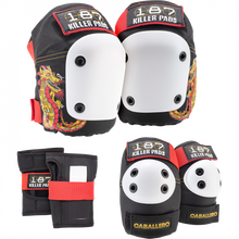 187 6-PACK PAD SET XS-CABALLERO DRAGON BLK