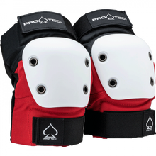 PROTEC STREET ELBOW YTH-RED/WHT/BLK