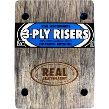 REAL WOODEN RISERS SET 3ply 1/8" THUNDER