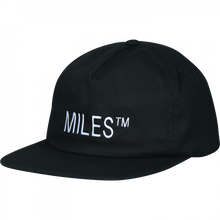 Miles Logo Hit Hat Adj-Black