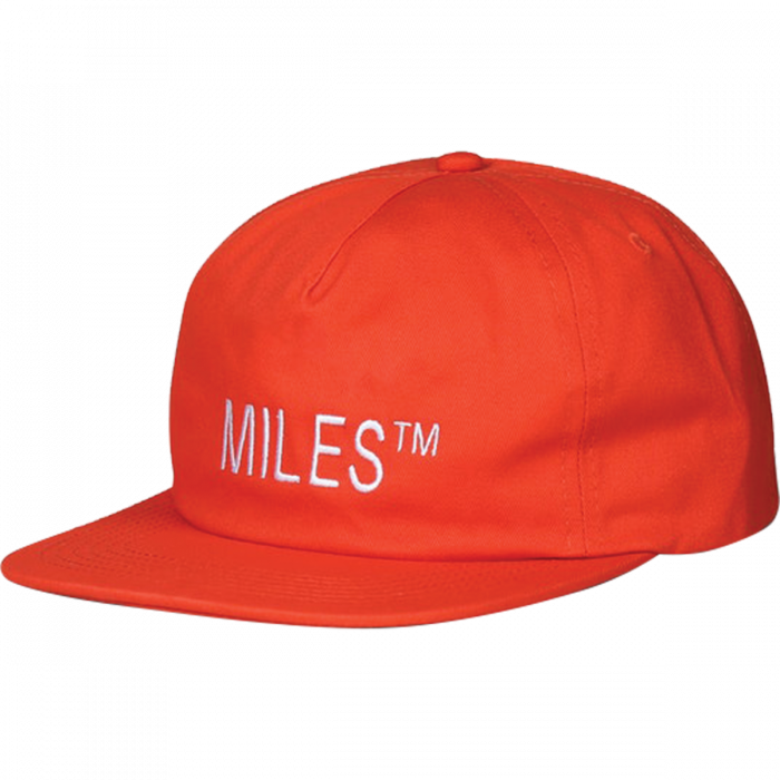 Miles Logo Hit Hat Adj-Safety Orange