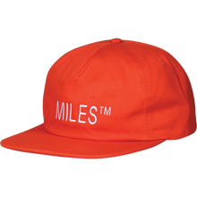 Miles Logo Hit Hat Adj-Safety Orange