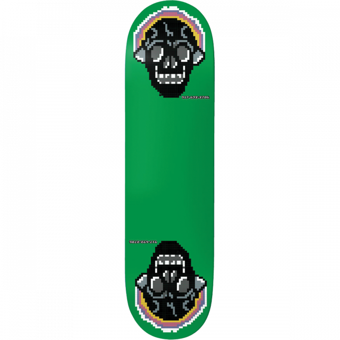 CALL ME 917 GREEN SKULL DECK-8.0 SLICK