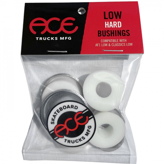 ACE LOW HARD BUSHINGS KIT 94a WHITE 2pr