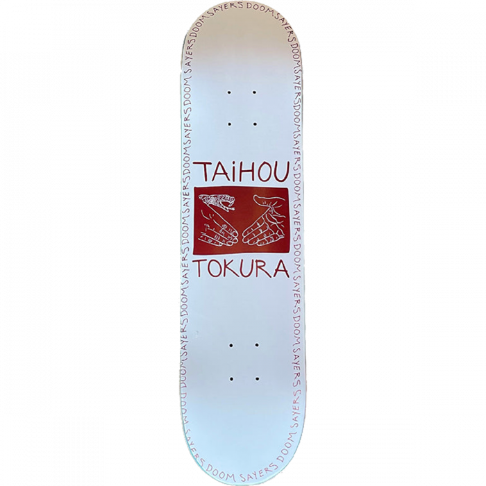 DOOM SAYERS TOKURA SNAKE SHAKE DECK-8.75 WHT/RED