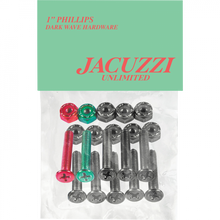 JACUZZI 1" PH HARDWARE SET - DARK WAVE BLACK/MULT