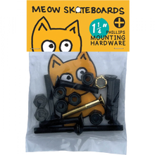 MEOW 1.25" PHILLIPS HARDWARE SET BLK/YEL