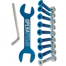 OPERA 7/8" ALLEN HARDWARE SET BLU/SIL