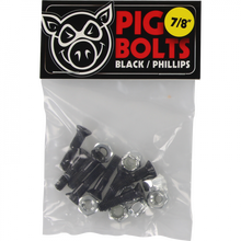 PIG BLACK PHILLPS HARDWARE SET 7/8" BLK/SIL