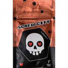 SCREW CITY HARDWARE SET 1" HEART RED