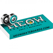 MEOW ABEC-7 BEARINGS SET TEAL
