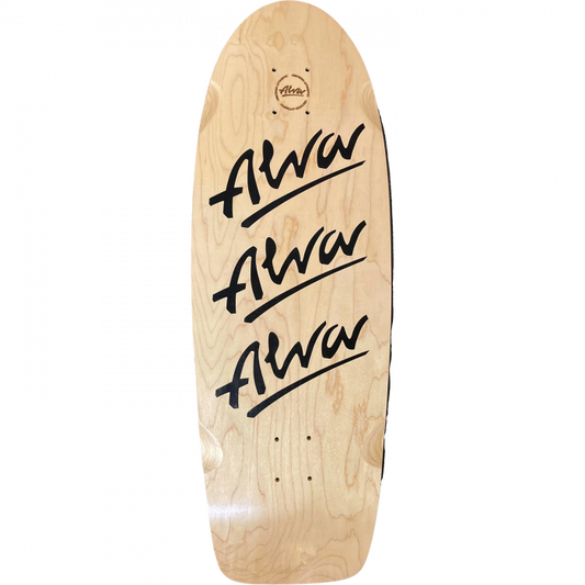 ALVA 1980 TRI LOGO PIG DECK-10X30 NAT/BLACK