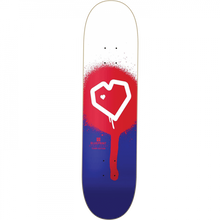 BLUEPRINT SPRAY HEART DECK-8.0 WHT/RED/BLU