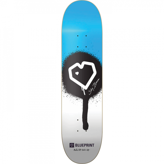 BLUEPRINT SKY BROWN MLSL DECK-8.25 BLUE/WHT