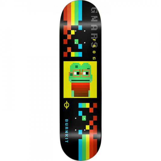 BURNKIT GNARS FROG DECK-8.25 BLACK/YELLOW