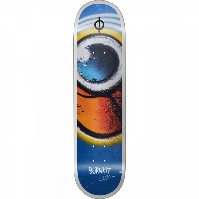 BURNKIT VISUALIZE DECK-8.0 BLUE/WHITE
