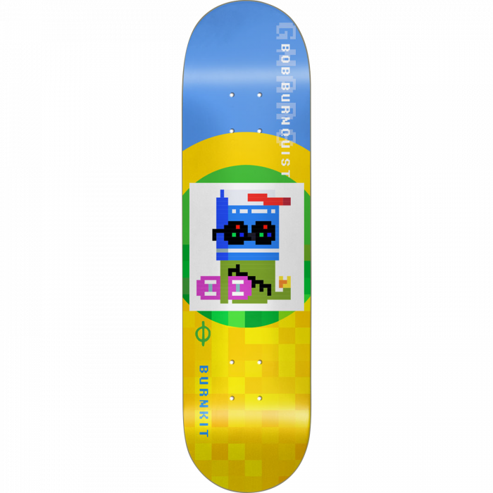 BURNKIT BURNQUIST GNARS DECK-8.25 GREEN/YELLOW