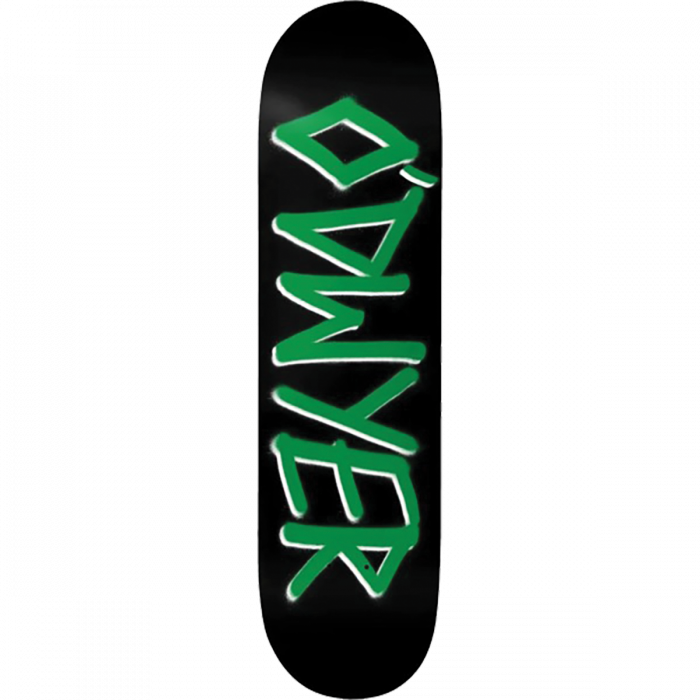DW O’DWYER GANG NAME DECK-8.25 BLK/GRN