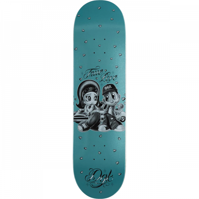 DGK FOOL FOR YOU DECK-8.25 BLUE GLITTER