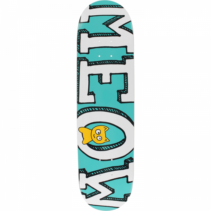 MEOW LOGO DECK-8.0 TEAL
