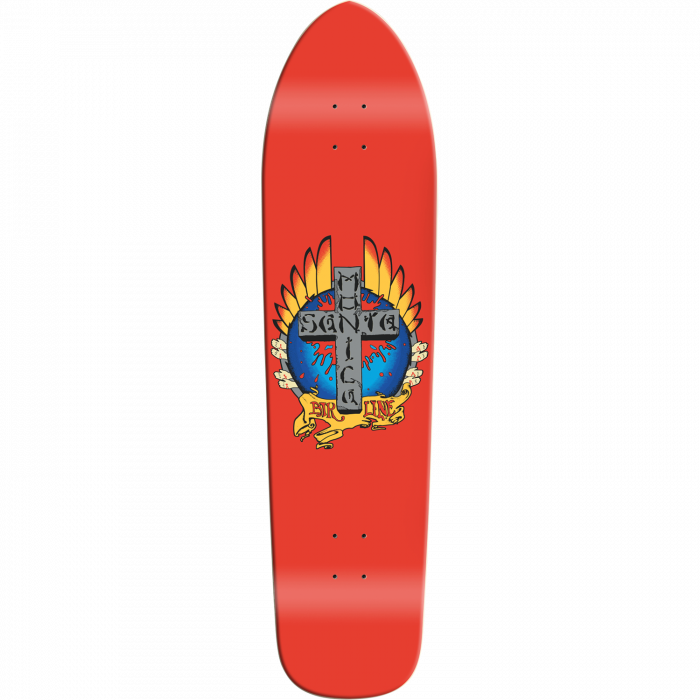 SMA STIGMATA LONGBOARD DECK-9.125X36.5 RED DIP