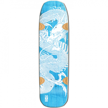 SMA HARADA DECK-9X33 LIGHT BLUE STAIN/WHT DRAGON
