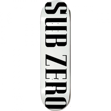 SUB ZERO REAL LIFE DECK-8.75 WHITE SCREENPRINTED