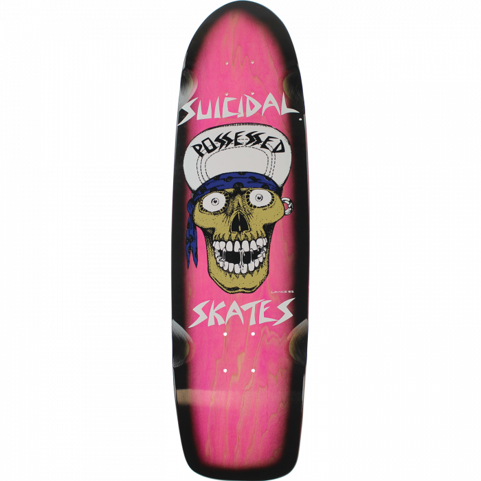 SUICIDAL PUNK SKULL 70'S DK-8.3x30.5 PNK STAIN/BLK