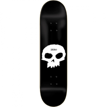 ZERO SINGLE SKULL DECK-7.25 BLK/WHT