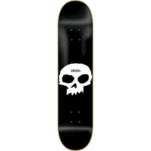 ZERO SINGLE SKULL DECK-7.87 BLK/WHT