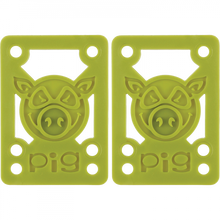 PIG PILES 1/8" HARD RISERS OLIVE single set