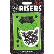 PIG PILES 1/8" HARD RISERS GREEN single set