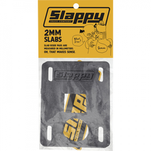 SLAPPY SLABS LOW RISERS SET 2MM BLACK 2PCS