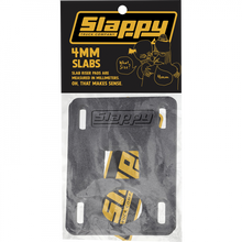 SLAPPY SLABS LOW RISERS SET 4MM BLACK 2PCS