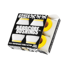 BONES HARDCORE 4PC MED WHITE/YELLOW BUSHINGS