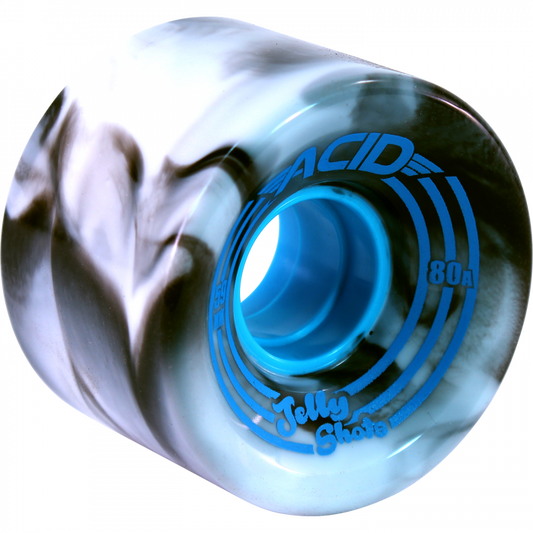 ACID JELLY SHOTS 59mm 80a WHITE/BLK SWIRL