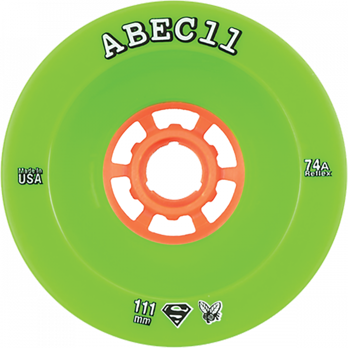 ABEC11 SUPERFLY 111mm 74a LIME/ORG
