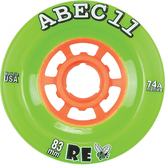 ABEC11 FLYWHEELS REFLY 83mm 74a LIME/ORG