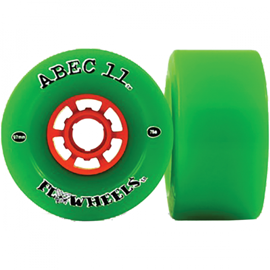 ABEC11 FLYWHEELS REFLY 97mm 74a LIME/ORG